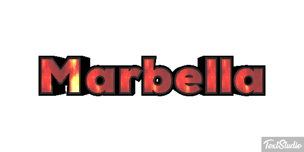 Marbella Tekst effect
