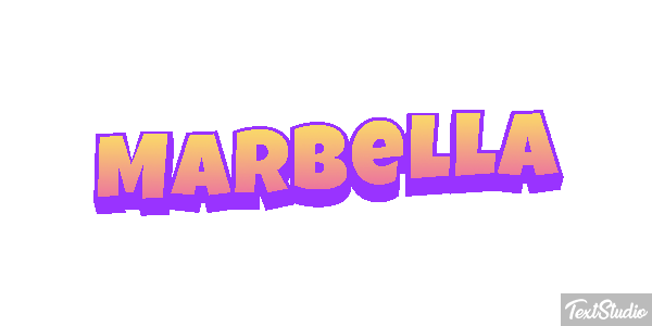 Marbella Tekst effect