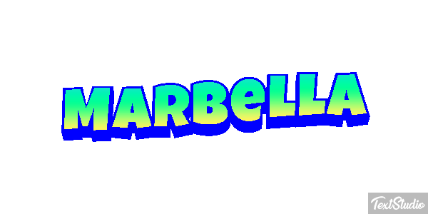 Marbella Tekst effect