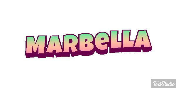 Marbella Tekst effect