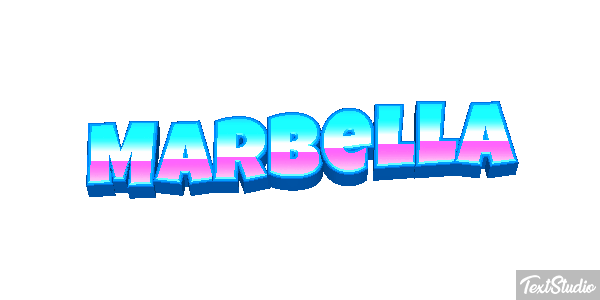 Marbella Tekst effect