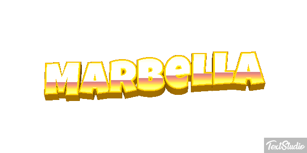 Marbella Tekst effect