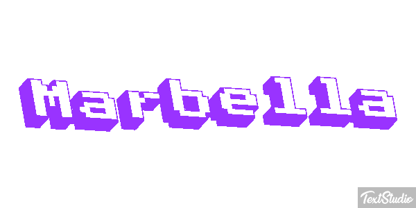 Marbella Tekst effect