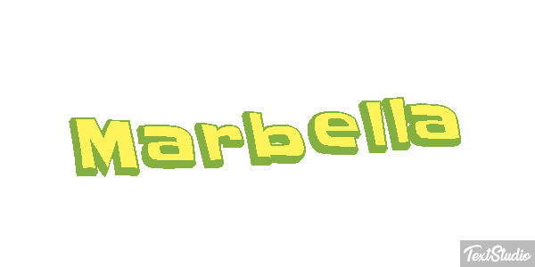 Marbella Tekst effect