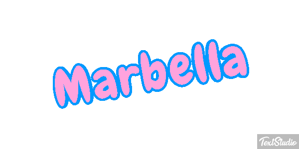 Marbella Tekst effect