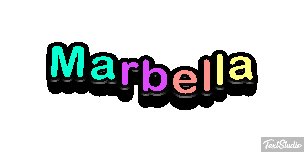 Marbella Tekst effect