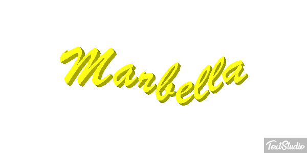 Marbella Tekst effect