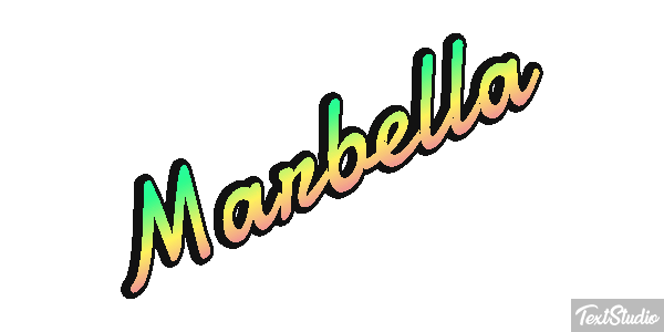Marbella Tekst effect