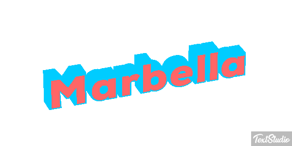 Marbella Tekst effect