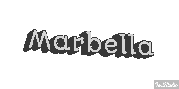 Marbella Tekst effect