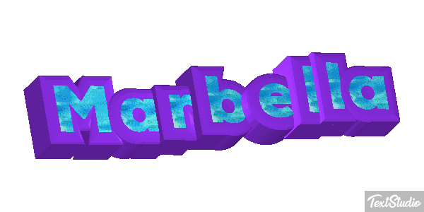 Marbella Tekst effect