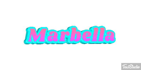 Marbella Tekst effect