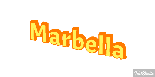 Marbella Tekst effect