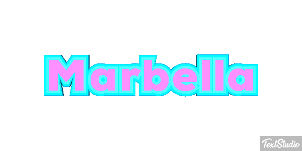 Marbella Tekst effect