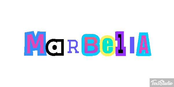 Marbella Tekst effect