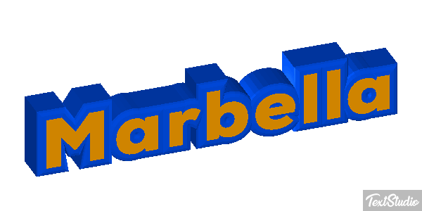 Marbella Tekst effect