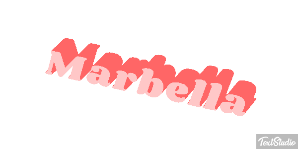 Marbella Tekst effect