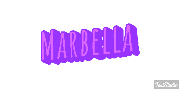 Marbella Tekst effect