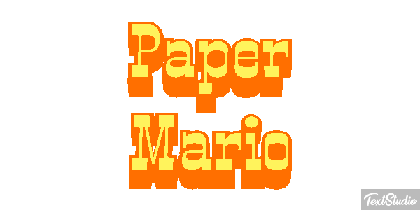 Paper Mario Metin efekti