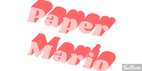 Paper Mario Metin efekti