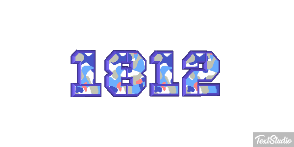 1812 Text effect