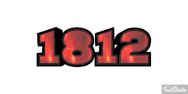 1812 Text effect