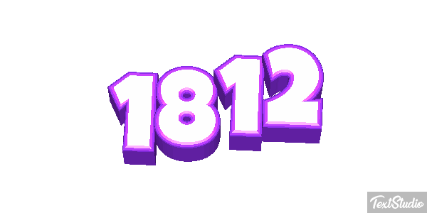 1812 Text effect