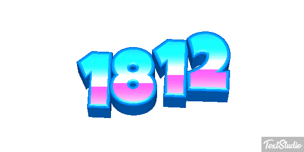 1812 Text effect