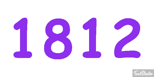 1812 Text effect