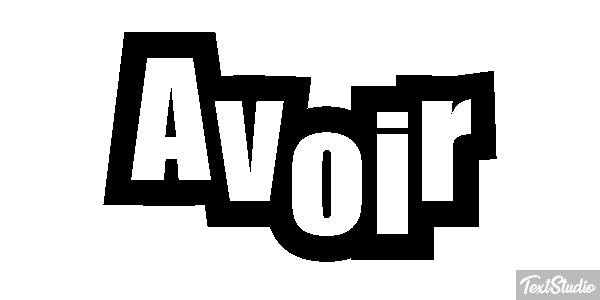 Avoir Efekt tekstowy