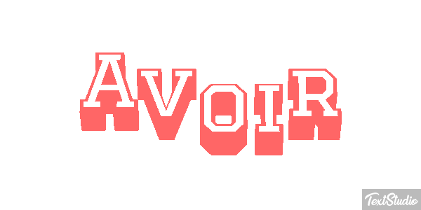 Avoir Efekt tekstowy
