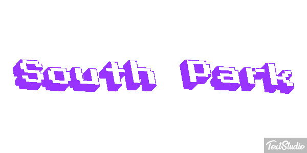South Park テキスト効果