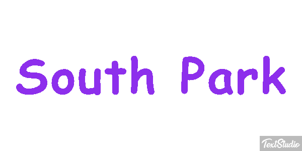 South Park テキスト効果