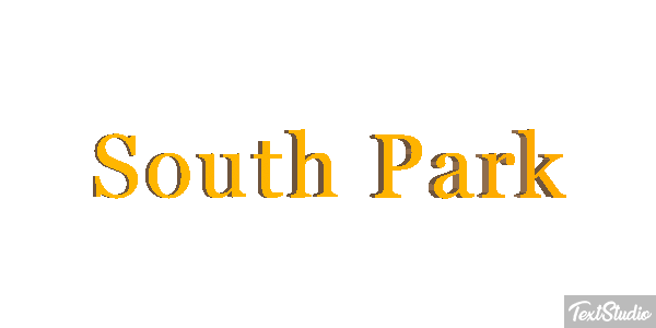 South Park テキスト効果