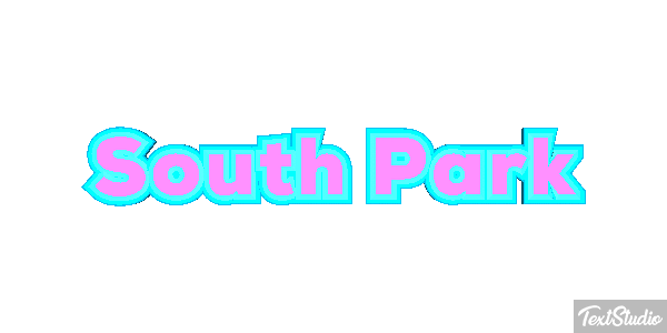 South Park テキスト効果