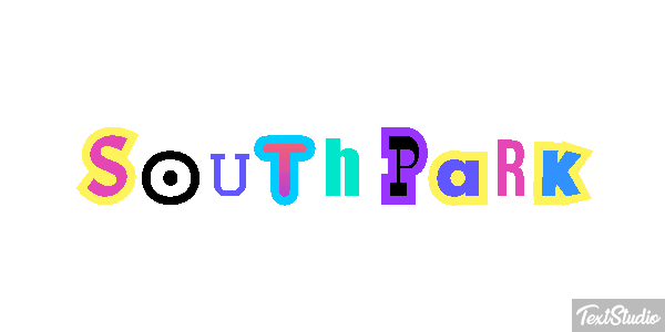 South Park テキスト効果