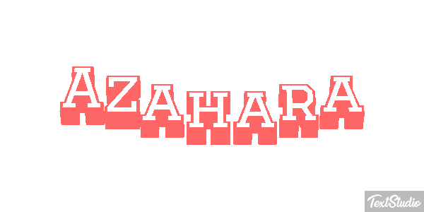 Azahara Efecto de texto