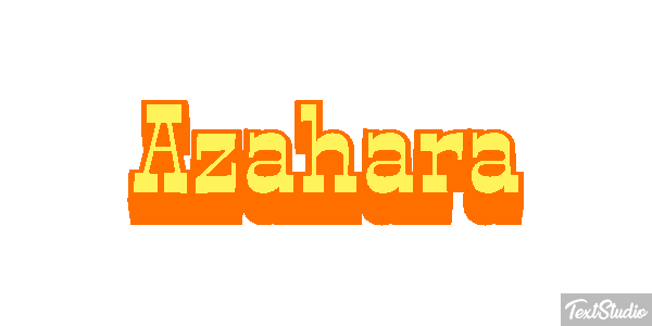 Azahara Efecto de texto