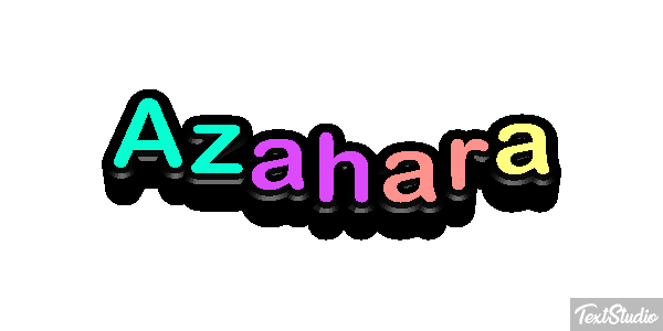 Azahara Efecto de texto