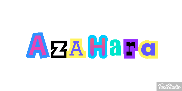 Azahara Efecto de texto