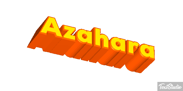 Azahara Efecto de texto