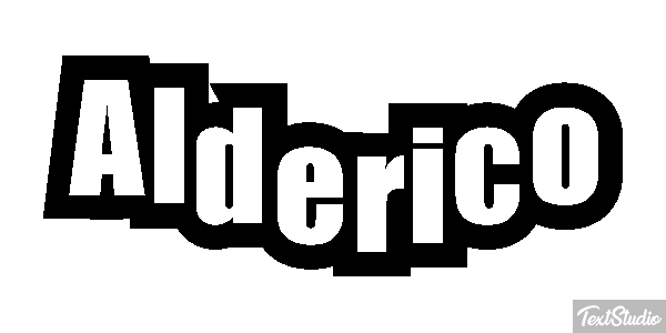 Alderico Текстовый эффект