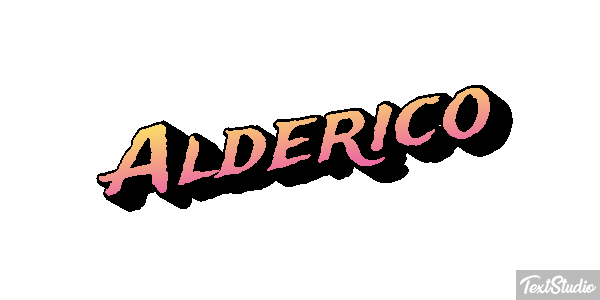 Alderico Текстовый эффект