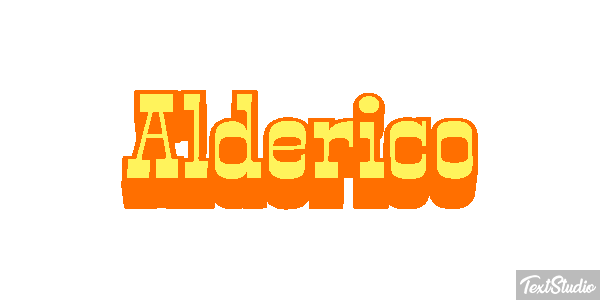 Alderico Текстовый эффект