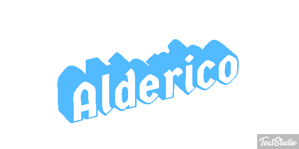Alderico Текстовый эффект
