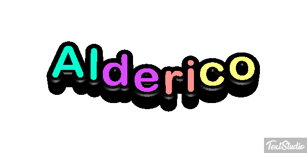 Alderico Текстовый эффект
