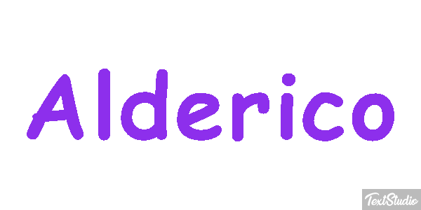 Alderico Текстовый эффект