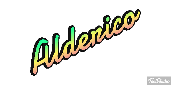 Alderico Текстовый эффект