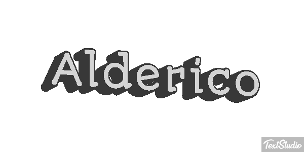 Alderico Текстовый эффект