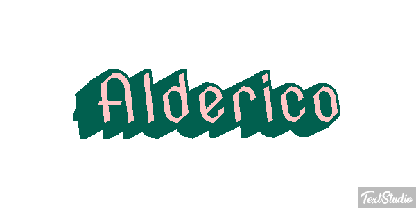 Alderico Текстовый эффект